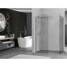 Mexen Kioto Dušo siena Walk-in 120 x 100 cm, skaidri, šlifuotas nikelis - 800-120-202-97-00-100