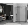 Mexen Kioto Walk-in dušo siena 130 x 90 cm, juodas raštas, gun metal - 800-130-202-95-70-090