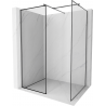 Mexen Kioto Walk-in dušo siena 130 x 90 cm, juodas raštas, gun metal - 800-130-202-95-70-090