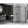 Mexen Kioto dušo siena Walk-in 160 x 90 cm, juodas rėmas, gun metal - 800-160-202-95-70-090