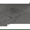 Mexen Kioto walk-in dušo pertvara 85 x 70 cm, skaidri, gun gray šlifuota - 800-085-202-66-00-070