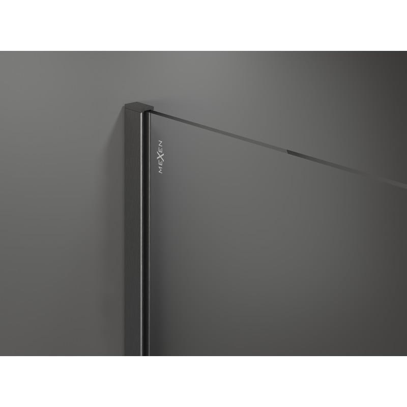 Mexen Kioto dušo sienelė Walk-in 170 x 80 cm, skaidri, šlifuota ginklo pilka - 800-170-202-66-00-080