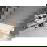 Mexen Cube stačiakampė vonia 170 x 80 cm su panele ir viena varčia 70 cm, juodas raštas - 550517080X9307017070