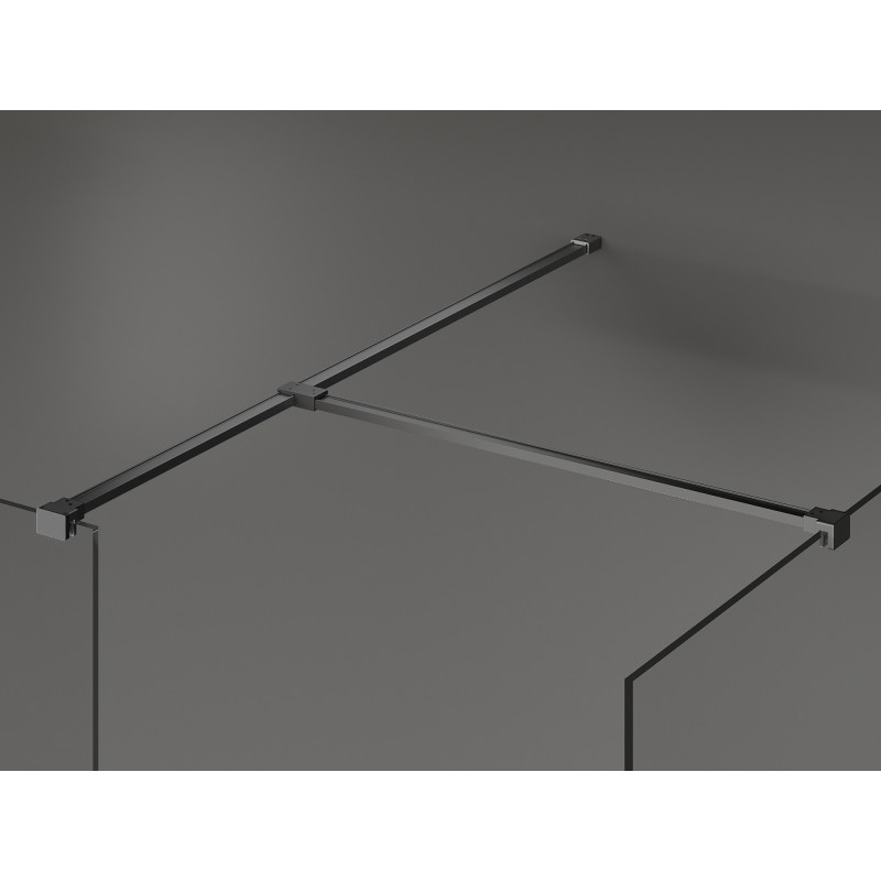 Mexen Kioto Dušo sienelė Walk-in 155 x 90 cm, permatoma, šautinės metalo spalvos - 800-155-202-95-00-090
