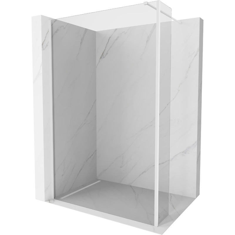 Mexen Kioto dušo sienelė Walk-in 150 x 40 cm, skaidrus, baltas - 800-150-212-20-00-040