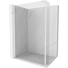 Mexen Kioto dušo sienelė Walk-in 150 x 40 cm, skaidrus, baltas - 800-150-212-20-00-040