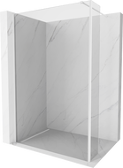 Mexen Kioto dušo sienelė Walk-in 150 x 40 cm, skaidrus, baltas - 800-150-212-20-00-040