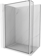 Mexen Kioto praustuvas Walk-in 90 x 30 cm, juodas raštas, baltas - 800-090-212-20-70-030