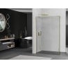 Mexen Kioto Walk-in dušo siena 135 x 30 cm, skaidri, auksinė - 800-135-212-50-00-030