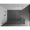 Mexen Kioto Walk-in dušo siena 135 x 30 cm, skaidri, auksinė - 800-135-212-50-00-030