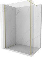 Mexen Kioto Walk-in dušo siena 100 x 40 cm, skaidri, auksinė - 800-100-212-50-00-040
