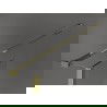 Mexen Kioto prausyklos sienelė Walk-in 125 x 40 cm, skaidri, auksinė - 800-125-212-50-00-040