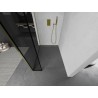 Mexen Kioto Dušo siena Walk-in 160 x 40 cm, juodas rėmelis, auksinis - 800-160-212-50-70-040