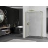 Mexen Kioto Walk-in dušo sienelė 100 x 30 cm, skaidri, auksinė šlifuota - 800-100-212-55-00-030