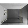 Mexen Kioto dušo sienelė Walk-in 100 x 40 cm, skaidri, auksinė matinė - 800-100-212-55-00-040