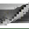 Mexen Kioto walk-in dušo siena 140 x 40 cm, juodas raštas, auksinis šukos - 800-140-212-55-70-040