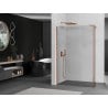 Mexen Kioto dušo sienelė Walk-in 100 x 30 cm, skaidri, rožinė auksinė - 800-100-212-60-00-030