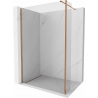 Mexen Kioto dušo sienelė Walk-in 100 x 30 cm, skaidri, rožinė auksinė - 800-100-212-60-00-030