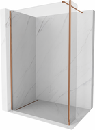 Mexen Kioto Walk-in dušo sienelė 95 x 40 cm, skaidri, rožinė auksinė - 800-095-212-60-00-040