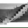 Mexen Kioto walk-in dušo sienelė 140 x 40 cm, juodas raštas, gun gray šlifuota - 800-140-212-66-70-040