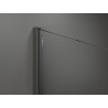 Mexen Kioto dušo sienelė Walk-in 100 x 40 cm, juodas rėmelis, gun gray šveistas - 800-100-212-66-70-040