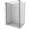 Mexen Kioto Walk-in dušo siena 120 x 40 cm, skaidri, juoda - 800-120-212-70-00-040