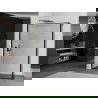 Mexen Kioto Walk-in dušo siena 100 x 30 cm, juodas raštas, juoda - 800-100-212-70-70-030