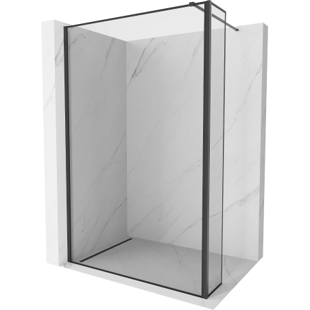 Mexen Kioto dušo siena Walk-in 100 x 40 cm, juodas raštas, juoda - 800-100-212-70-70-040