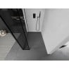Mexen Kioto dušo siena Walk-in 100 x 40 cm, juodas raštas, juoda - 800-100-212-70-70-040