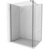 Mexen Kioto dušo sienelė Walk-in 130 x 40 cm, skaidri, gun metal - 800-130-212-95-00-040