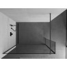 Mexen Kioto dušo sienelė Walk-in 130 x 40 cm, skaidri, gun metal - 800-130-212-95-00-040