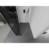 Mexen Kioto dušo sienelė Walk-in 120 x 30 cm, juodas rėmelis, gun metal - 800-120-212-95-70-030