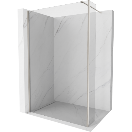 Mexen Kioto walk-in dušo siena 105 x 40 cm, skaidri, šlifuotas nikelis - 800-105-212-97-00-040