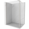Mexen Kioto Walk-in dušo siena 140 x 40 cm, permatoma, šepso nikelio - 800-140-212-97-00-040