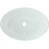 Mexen Sonia stiklinis stalviršinis praustuvas 54 x 37 cm, baltas - 24145430