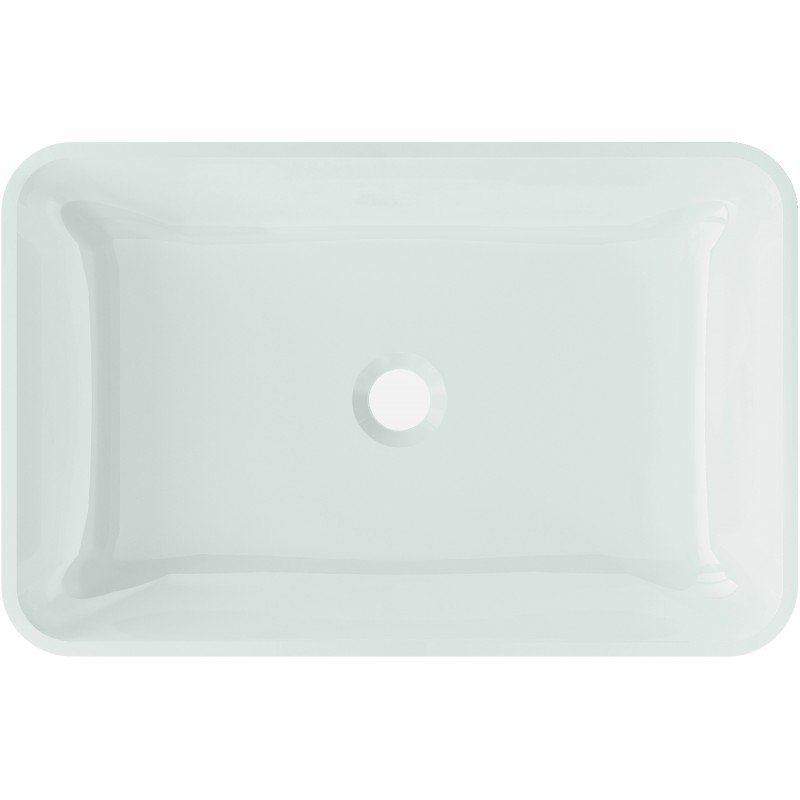 Mexen Megan stiklo stalviršio kriauklė 56 x 36 cm, balta - 24135630