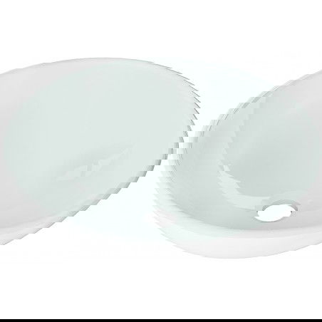 Mexen Mira stiklinis praustuvas ant stalviršio 42 x 42 cm, baltas - 24124230