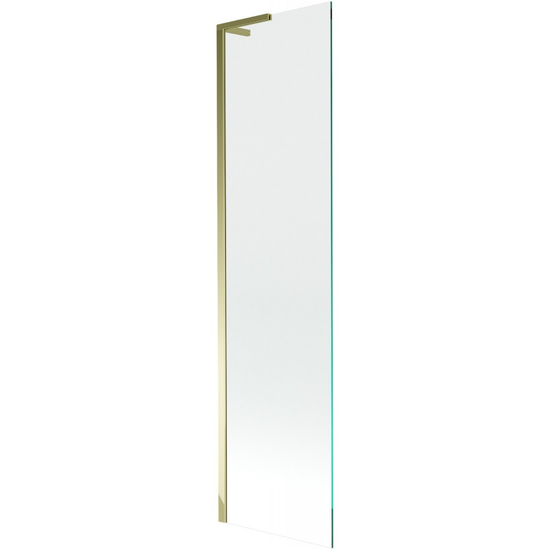 Mexen Next L vonios ekrano vienos dalies durys 50 x 150 cm, skaidrus, auksinis - 895-050-000-03-00-50