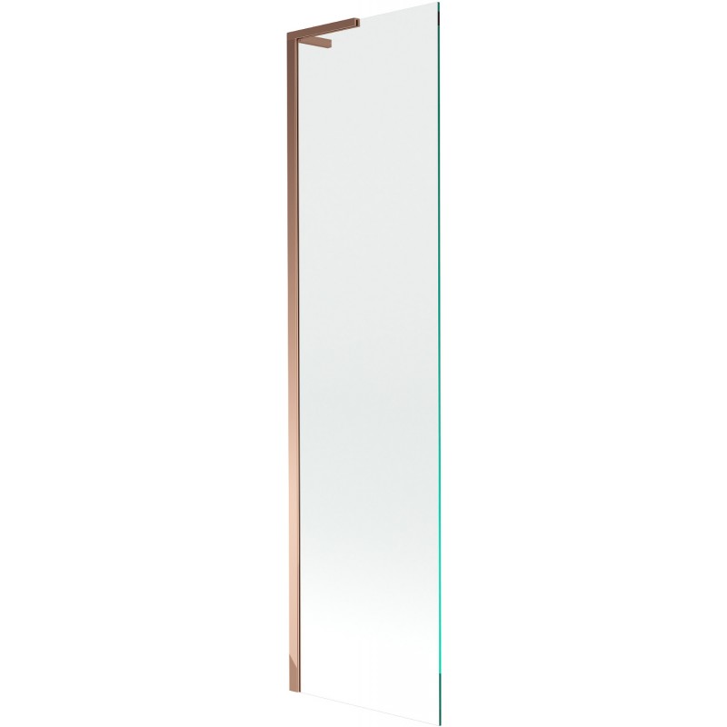 Mexen Next L vonios ekrano 1 varčia 50 x 150 cm, permatomas, rožinis auksas - 895-050-000-03-00-60