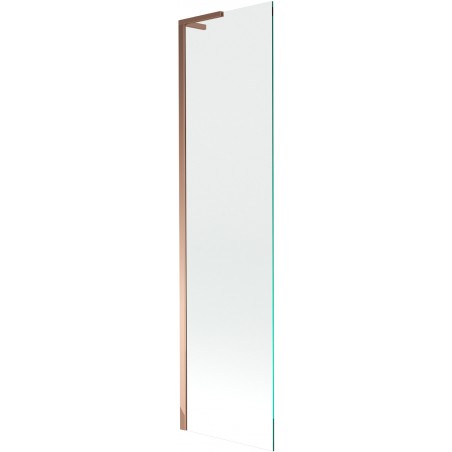 Mexen Next L vonios ekrano 1 varčia 50 x 150 cm, permatomas, rožinis auksas - 895-050-000-03-00-60