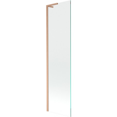 Mexen Next L, vienos dalies vonios pertvara 50 x 150 cm, permatoma, šlifuotas varis - 895-050-000-03-00-65