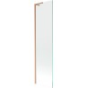 Mexen Next L, vienos dalies vonios pertvara 50 x 150 cm, permatoma, šlifuotas varis - 895-050-000-03-00-65