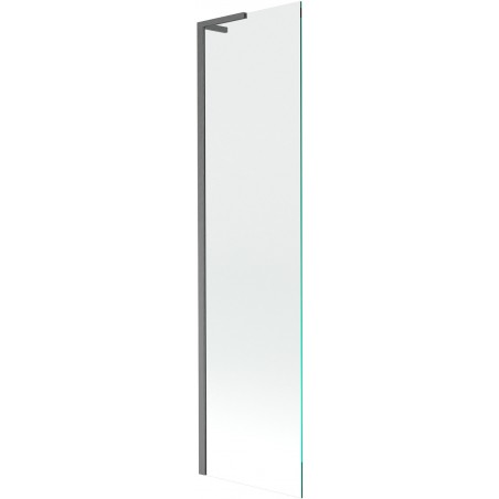 Mexen Next L vonios ekranas 1 varčios 50 x 150 cm, skaidrus, šepetėliuotas ginkluotas pilkas - 895-050-000-03-00-66