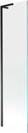 Mexen Next L vonios sienelė vienos dalies 50 x 150 cm, permatoma, juoda - 895-050-000-03-00-70