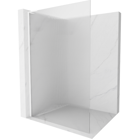Mexen Kioto L dušo pertvara Walk-in 70 x 200 cm, matinis, baltas - 800-070-103-20-09