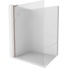 Mexen Kioto L walk-in dušo siena 100 x 200 cm, brūkšninis, šlifuota varis - 800-100-103-65-09