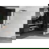 Mexen Kioto L walk-in dušo sienelė 110 x 200 cm, nepralaidi, juoda - 800-110-103-70-09