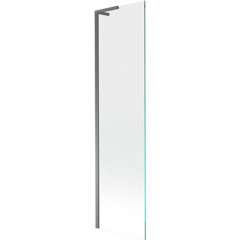 Mexen Next L vonios pertvara 1-durų 50 x 150 cm, skaidri, ginklinis metalas - 895-050-000-03-00-95