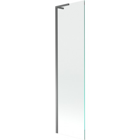 Mexen Next L vonios pertvara 1-durų 50 x 150 cm, skaidri, ginklinis metalas - 895-050-000-03-00-95