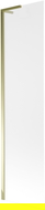 Mexen Next L vonios pertvara, 1-durų, 50 x 150 cm, matinė, auksinė - 895-050-000-03-30-50